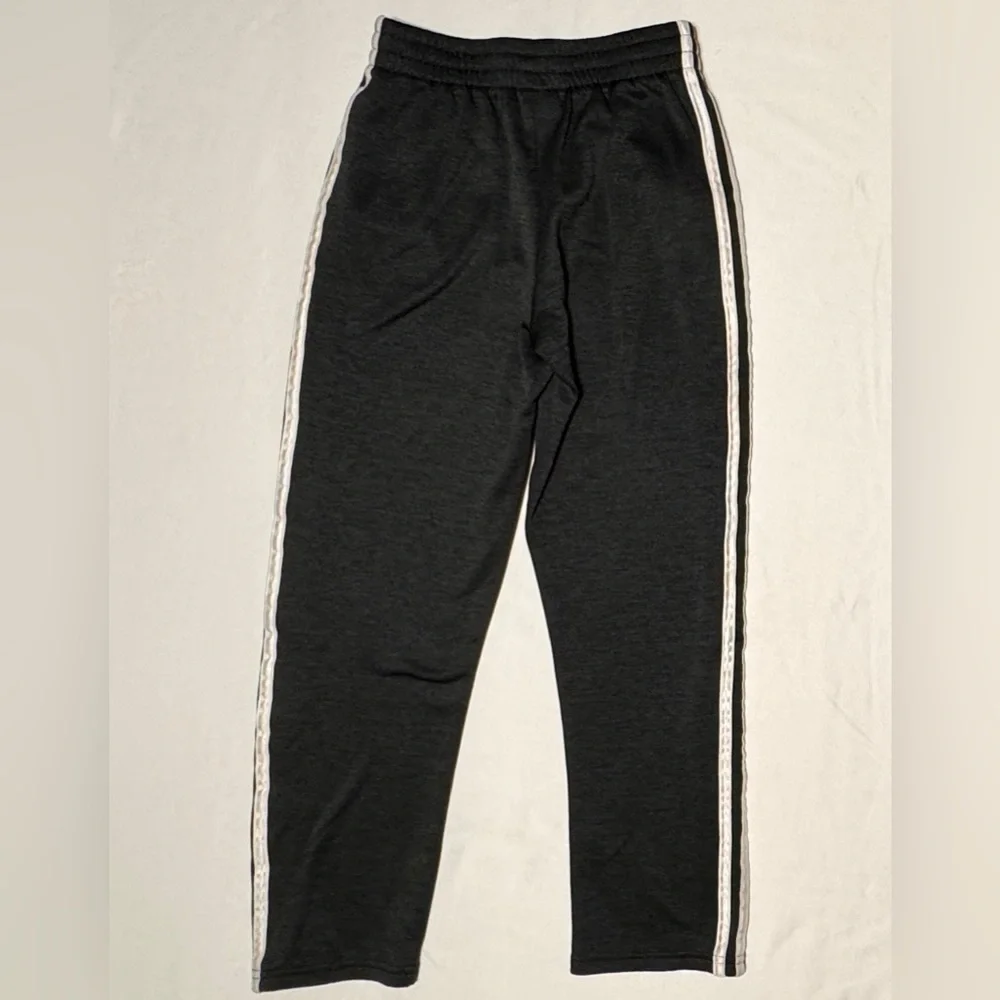 (YM) Boys Adidas Tapered Leg Double Side Striped Sweatpants